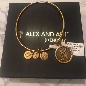 Alex and Ani Initial Bracelet, “N”